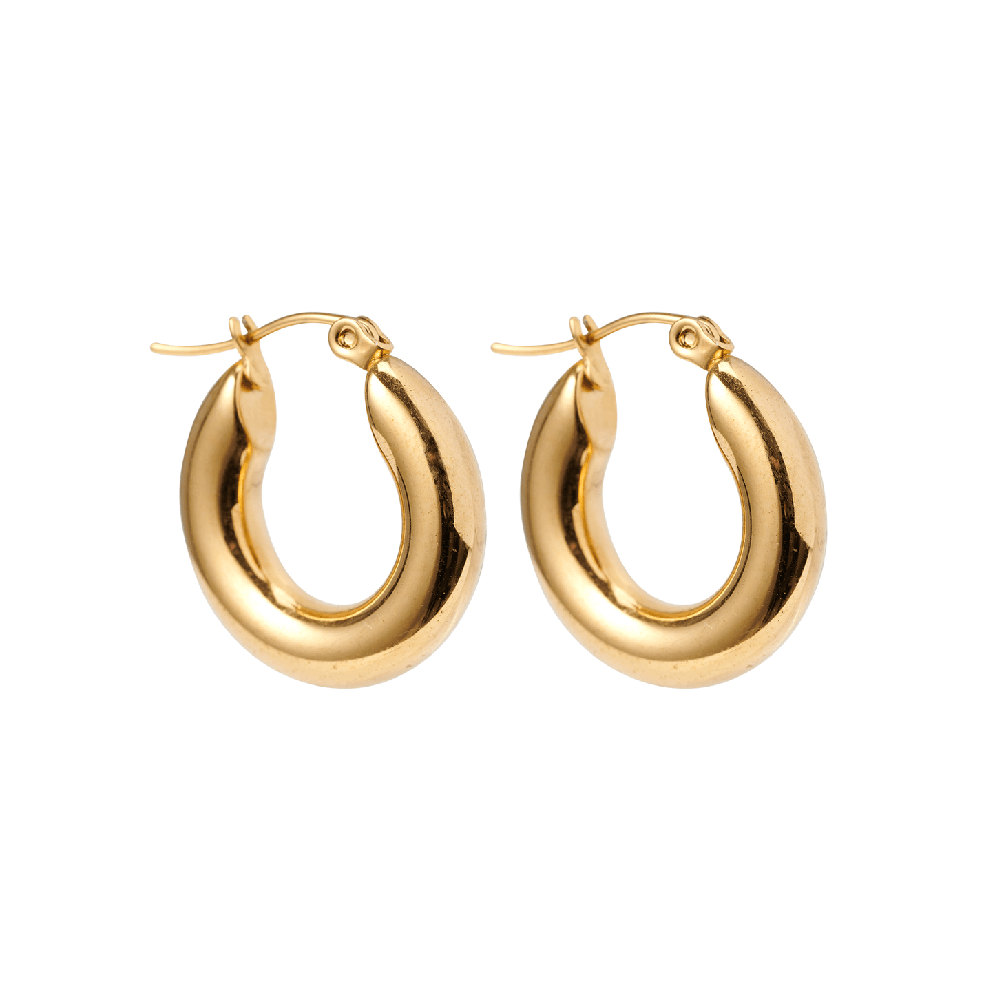 Plain Hoops Earrings - DORATA Jewellery