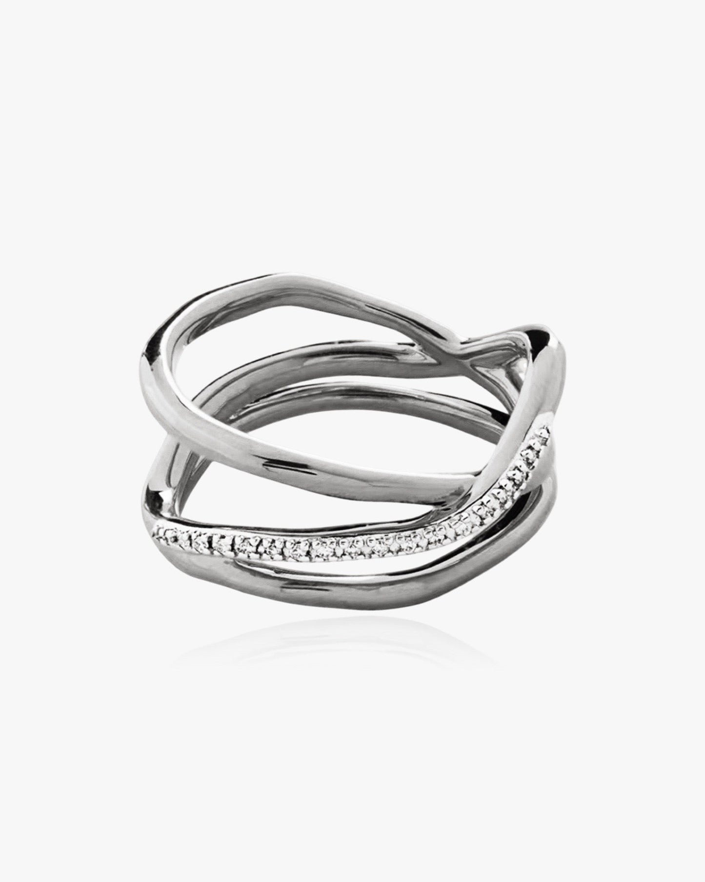 Twisted Ring Sterling Silver - DORATA Jewellery