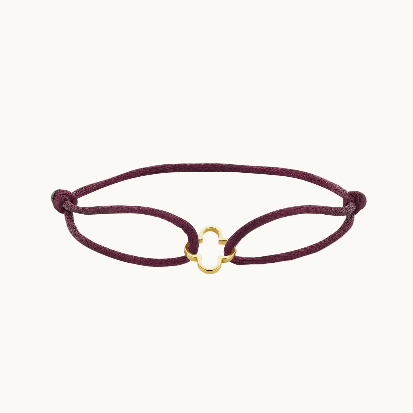 Clover Satin String Bracelet - DORATA Jewellery