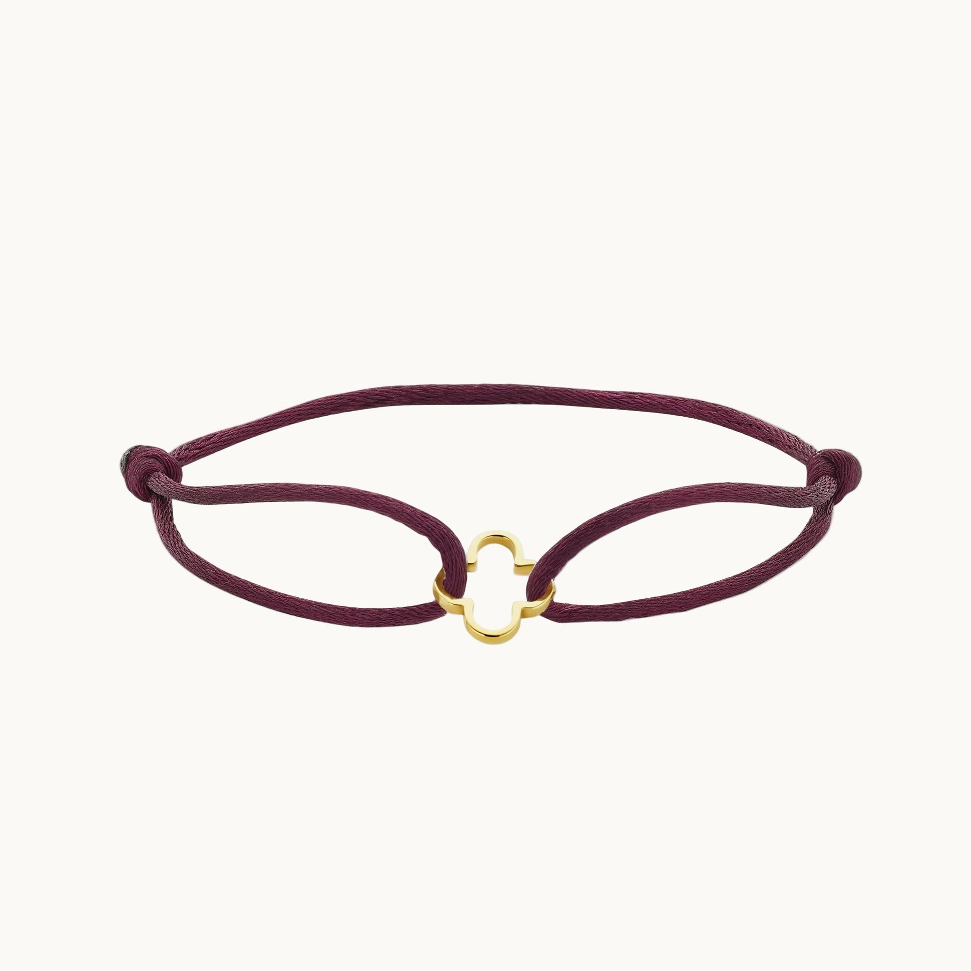 Clover Satin String Bracelet - DORATA Jewellery