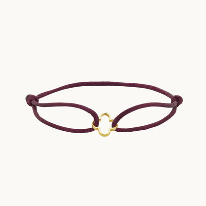 Clover Satin String Bracelet - DORATA Jewellery