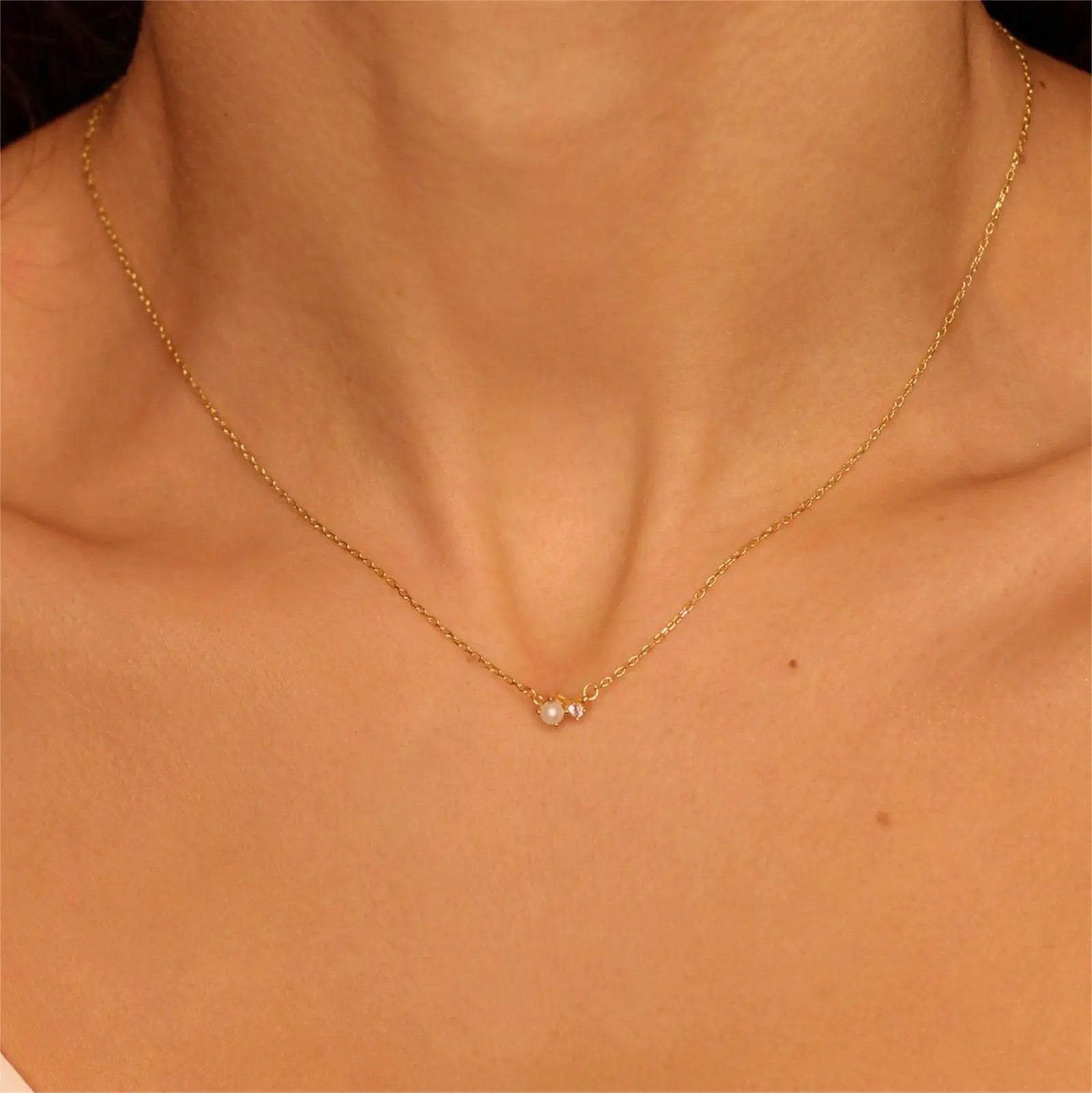 Dainty Birthstone Necklace - DORATA Jewellery