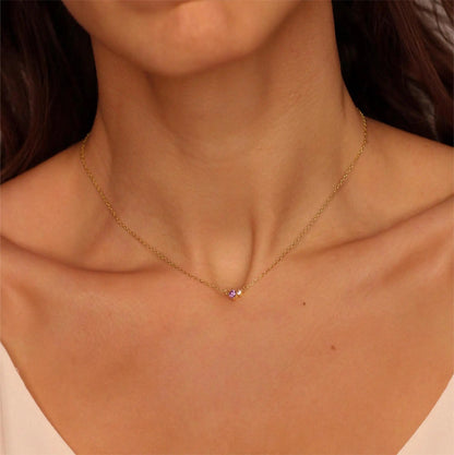 Dainty Birthstone Necklace - DORATA Jewellery