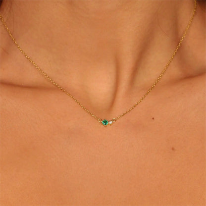 Dainty Birthstone Necklace - DORATA Jewellery
