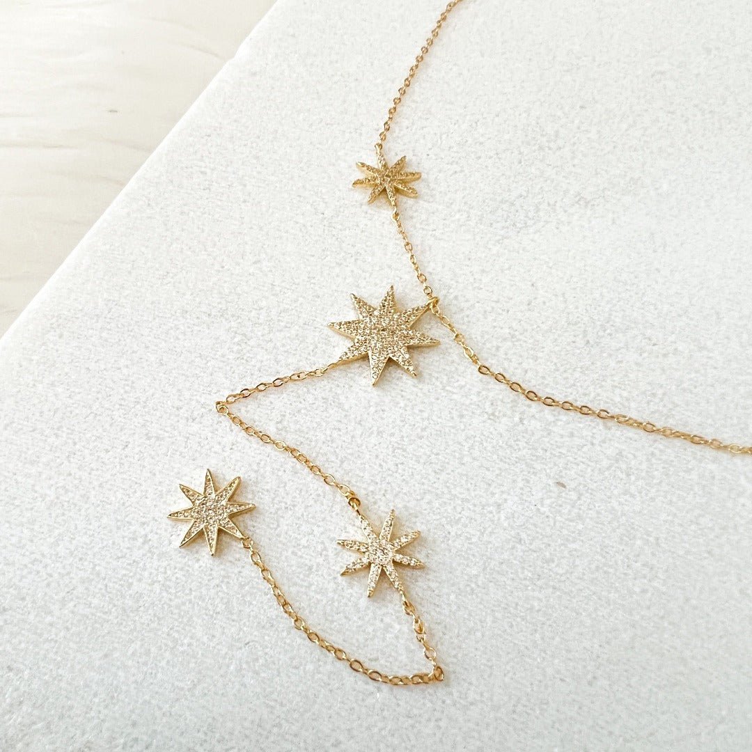 Festive Stars Necklace - DORATA Jewellery