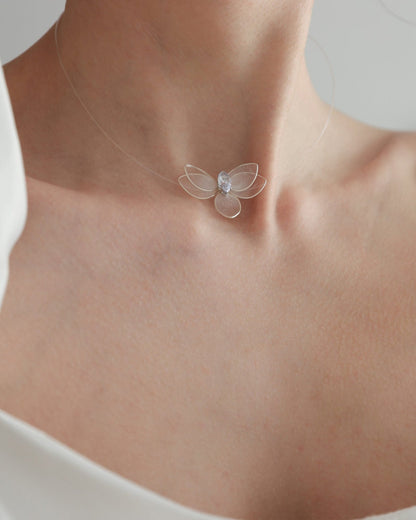 Floating Orchid Necklace - DORATA Jewellery