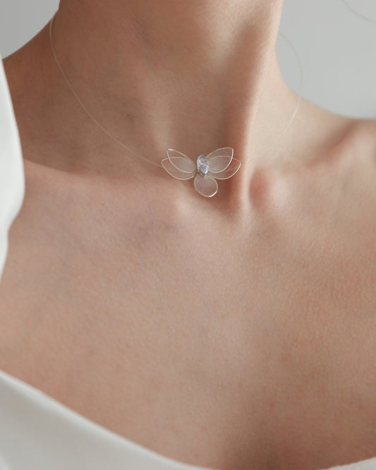 Floating Orchid Necklace - DORATA Jewellery
