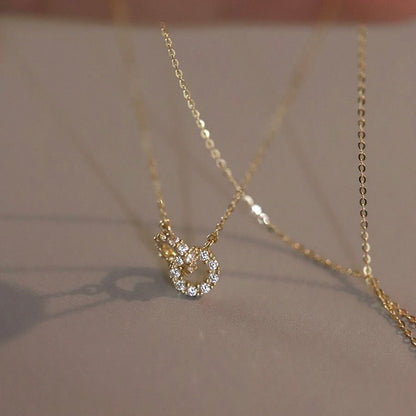 Love Forever Connected Circles Necklace - DORATA Jewellery