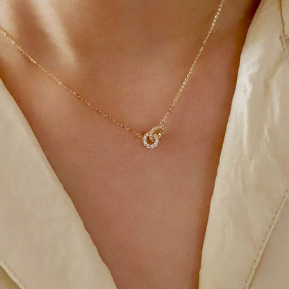 Love Forever Connected Circles Necklace - DORATA Jewellery