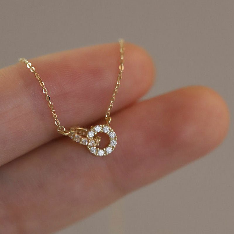 Love Forever Connected Circles Necklace - DORATA Jewellery