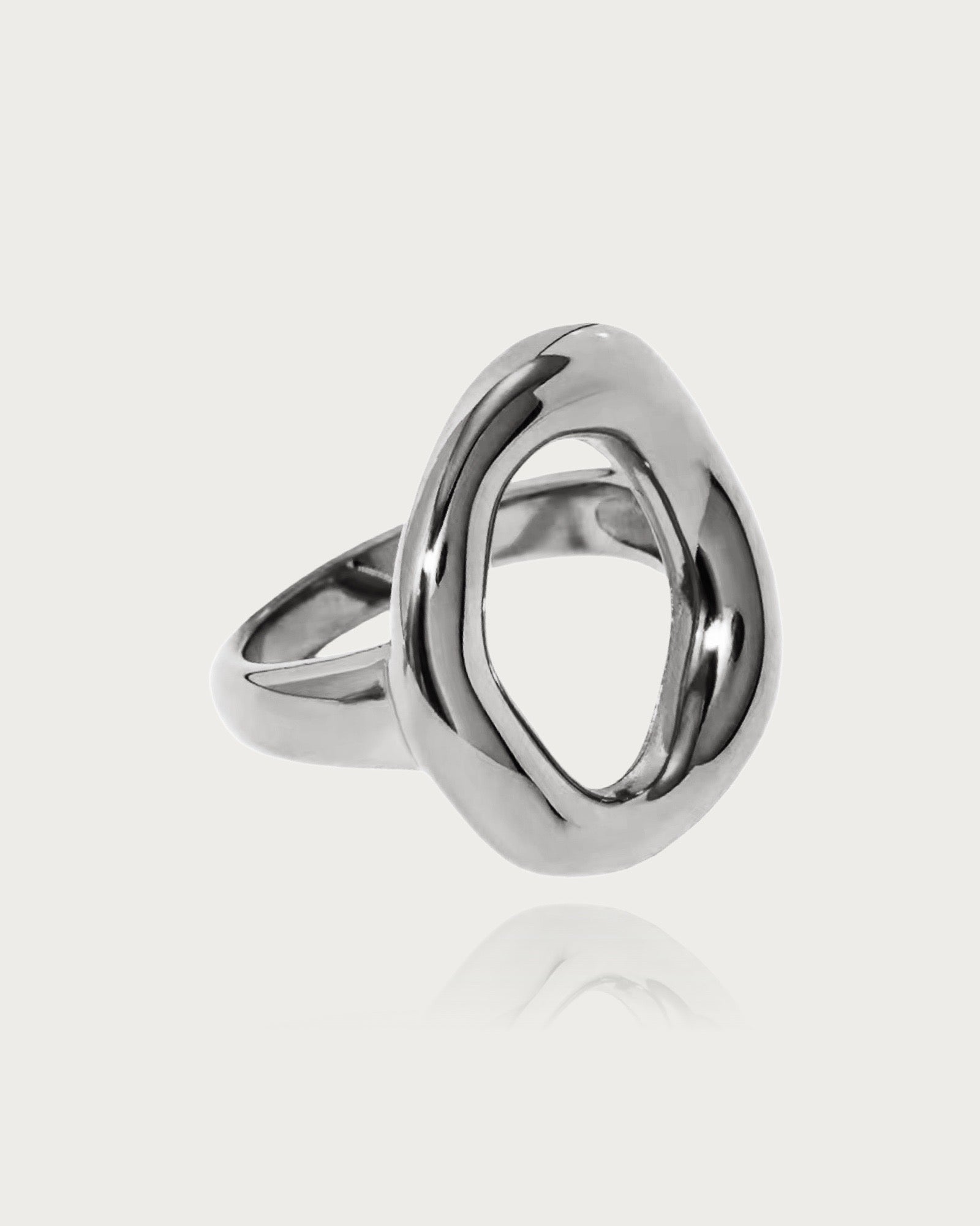 Molten Statement Oval Ring - DORATA Jewellery