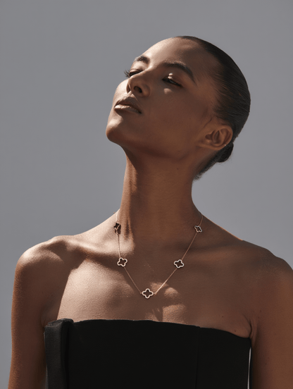 Multi Clover Hollow Necklace - DORATA Jewellery