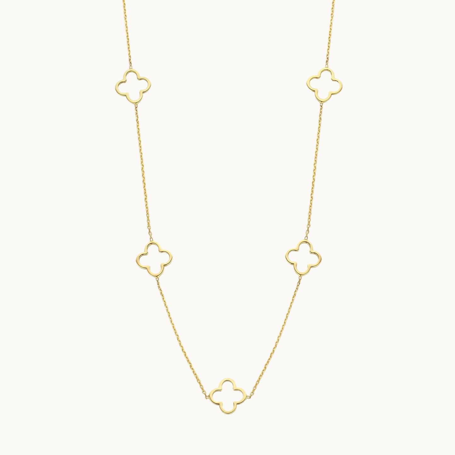 Multi Clover Hollow Necklace - DORATA Jewellery