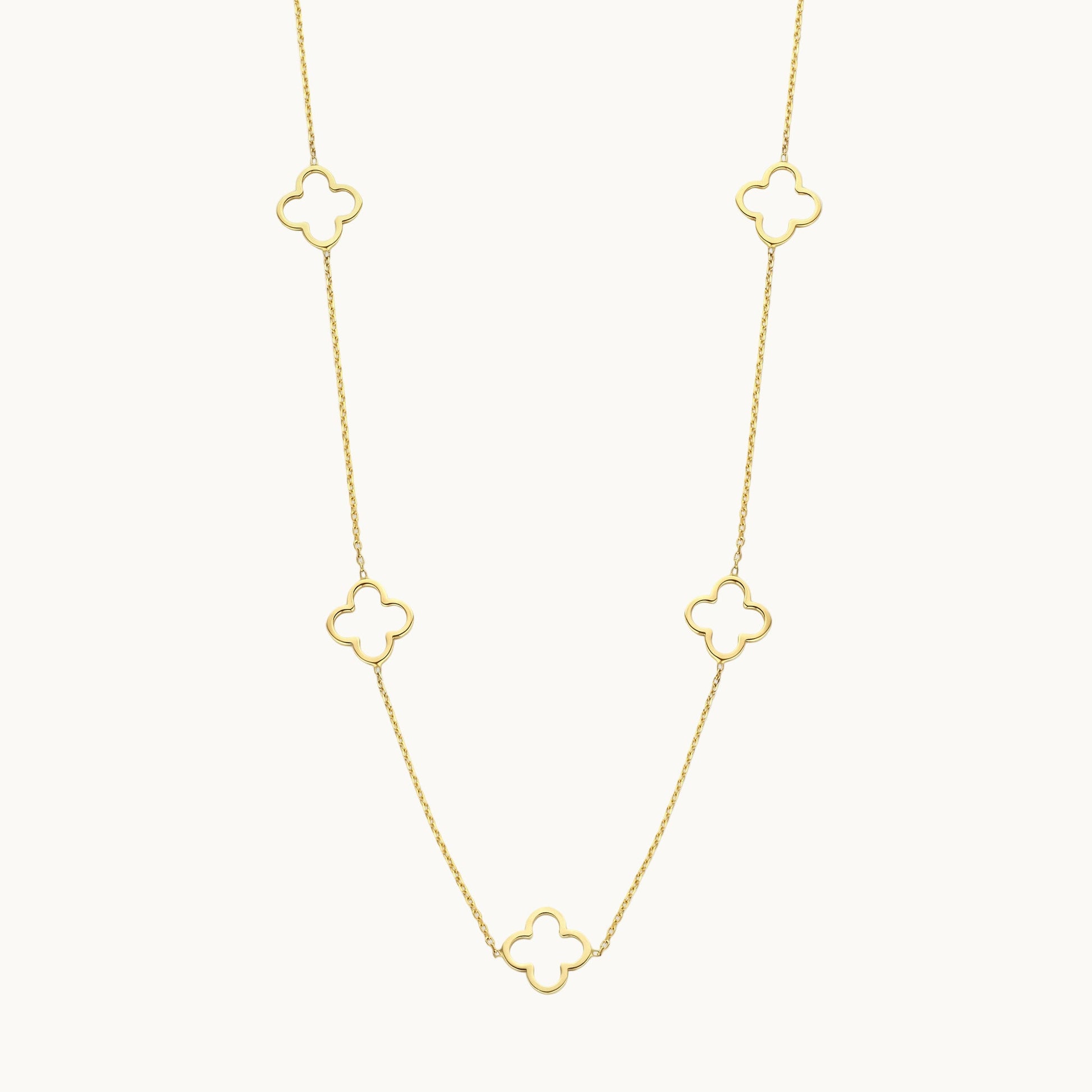 Multi Clover Hollow Necklace - DORATA Jewellery