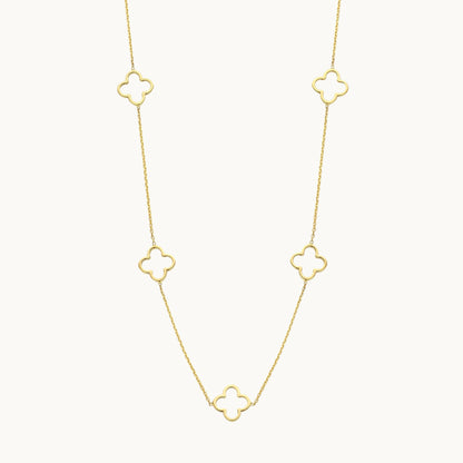 Multi Clover Hollow Necklace - DORATA Jewellery