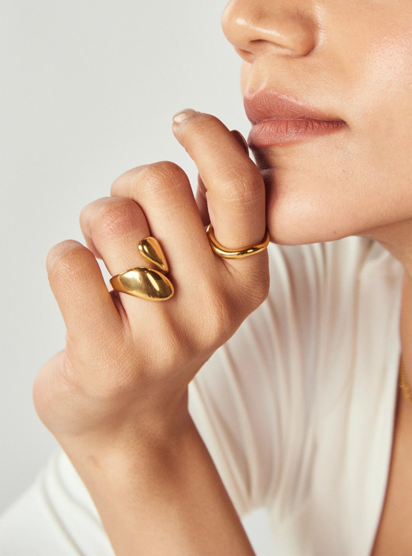 Organic Shape Wrap Around Ring Thick - DORATA Jewellery