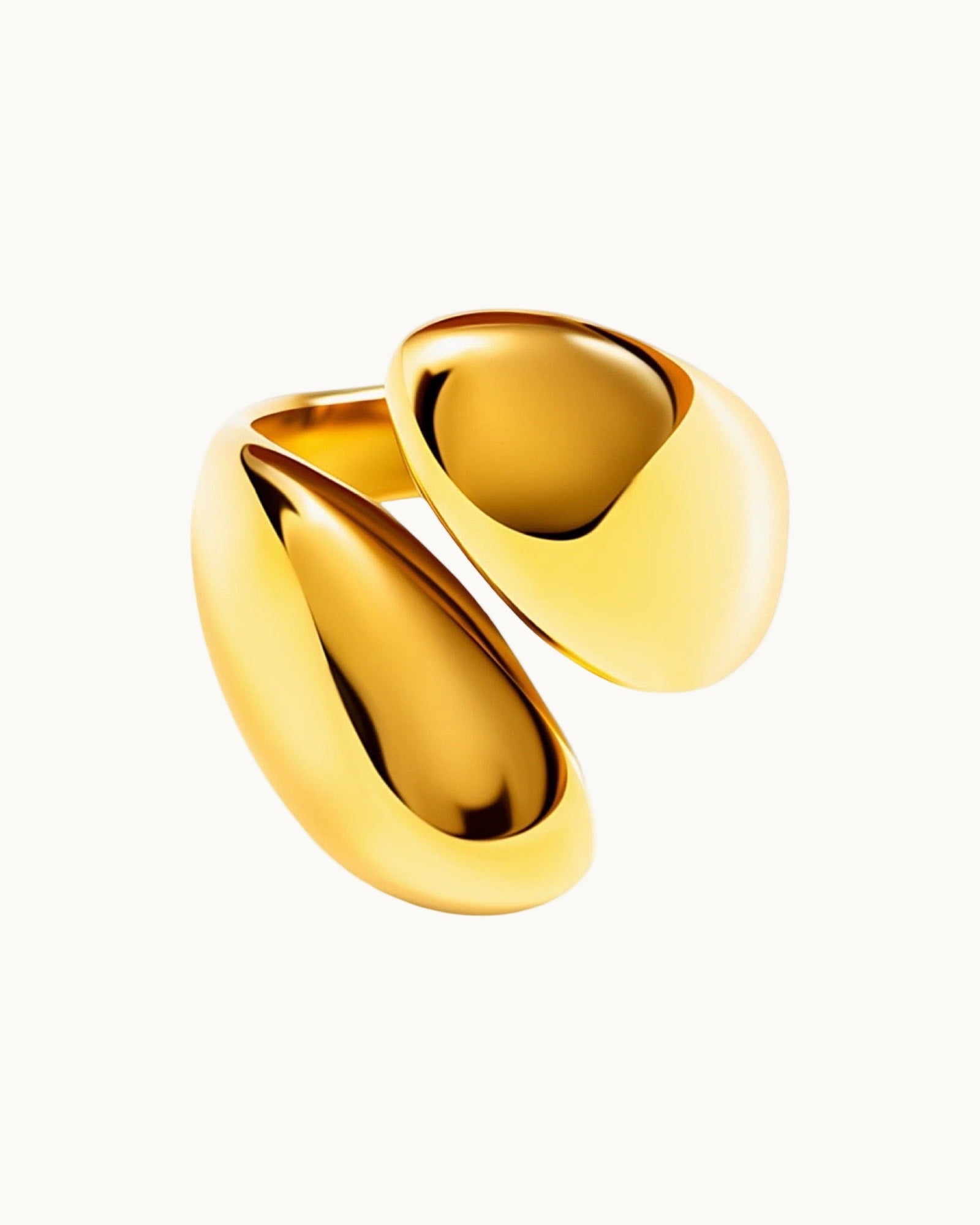 Organic Shape Wrap Around Ring Thick - DORATA Jewellery