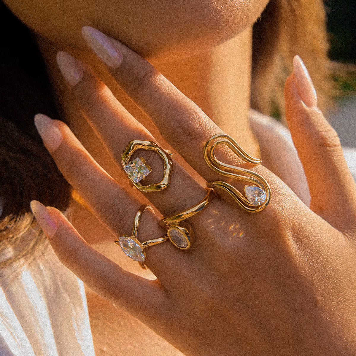 Oval Diamante Ring - DORATA Jewellery