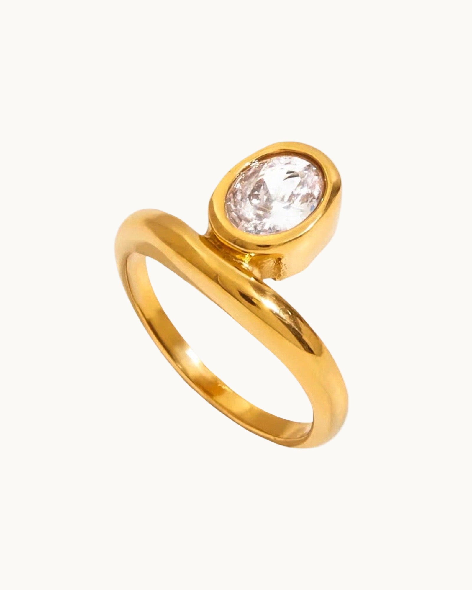Oval Diamante Ring - DORATA Jewellery