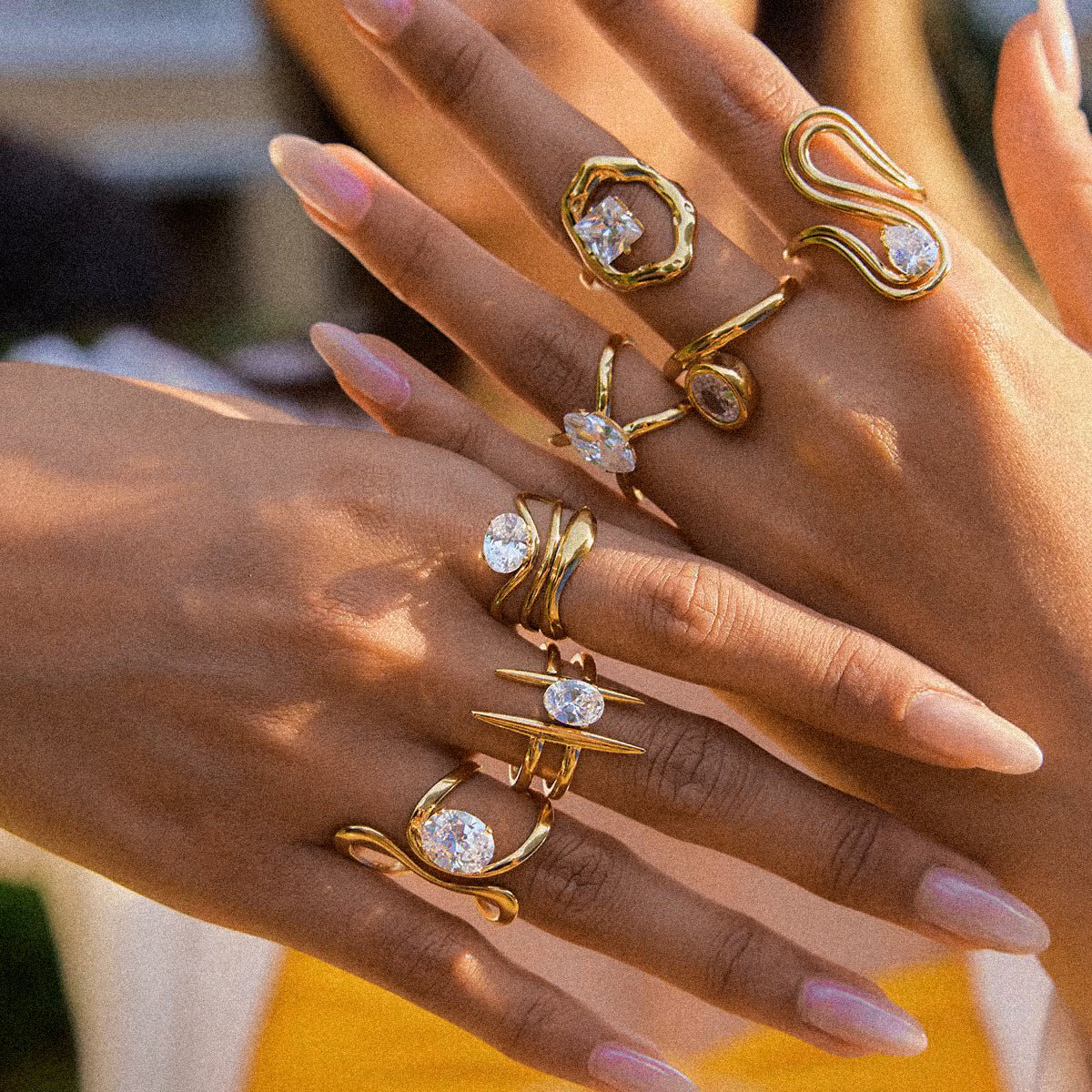 Oval Diamante Ring - DORATA Jewellery