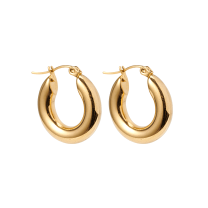Plain Hoops Earrings - DORATA Jewellery