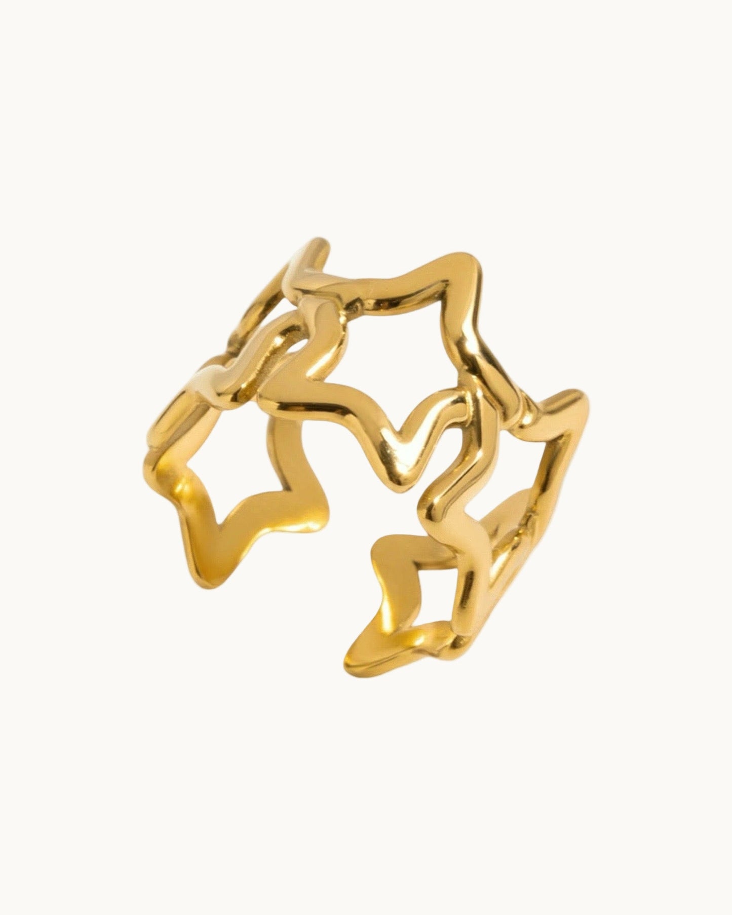 Star Ring Adjustable Size - DORATA Jewellery
