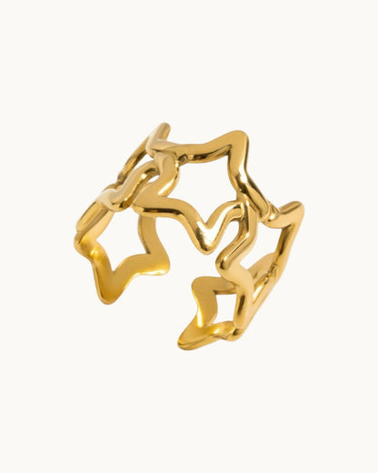 Star Ring Adjustable Size - DORATA Jewellery