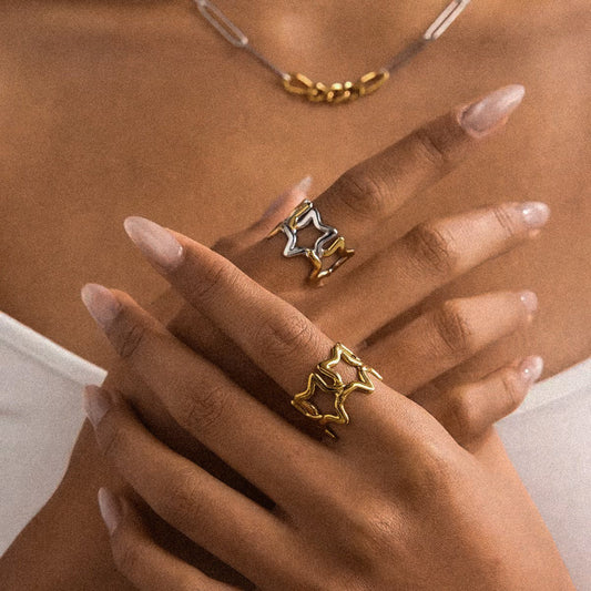 Star Ring Adjustable Size - DORATA Jewellery