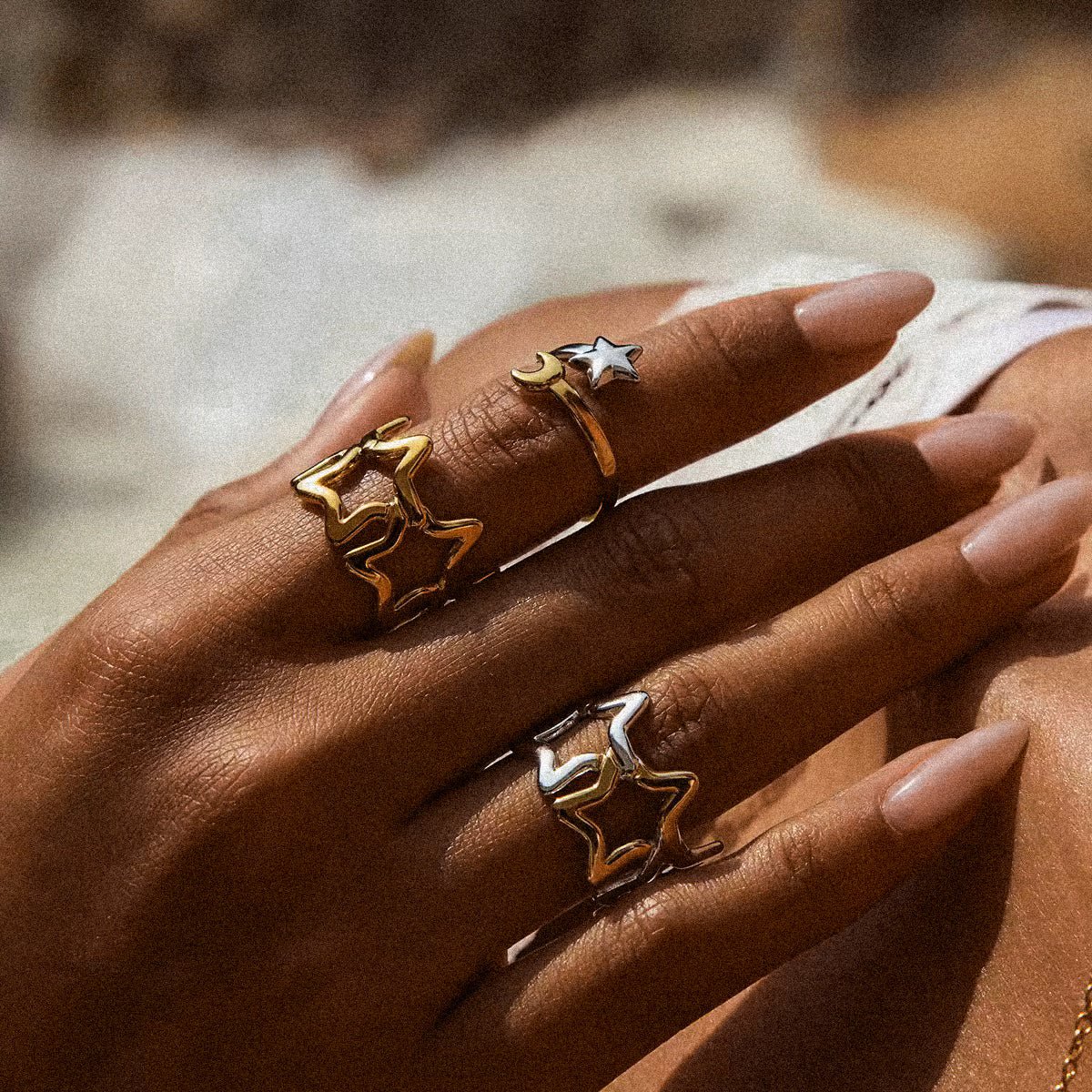 Star Ring Adjustable Size - DORATA Jewellery