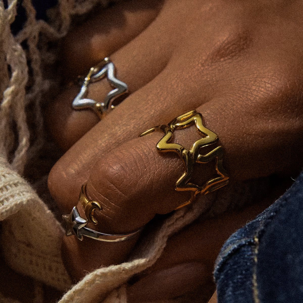 Star Ring Adjustable Size - DORATA Jewellery