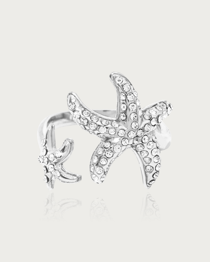 Starfish Diamante Ring - DORATA Jewellery