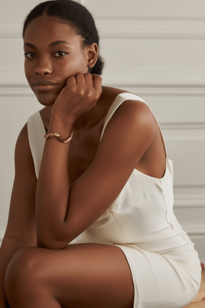 Twist Wave Bracelet - DORATA Jewellery