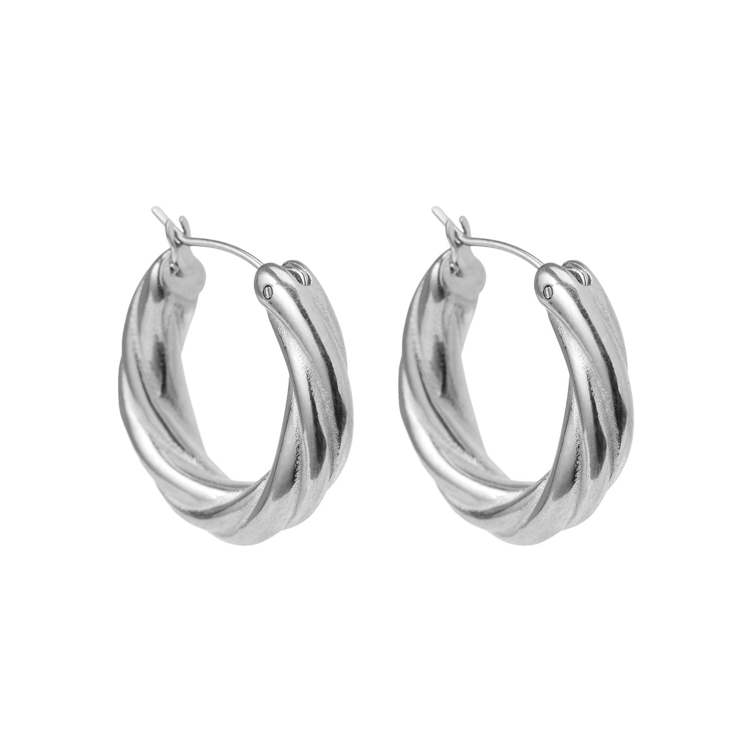 Twisted Hoops Earrings - DORATA Jewellery