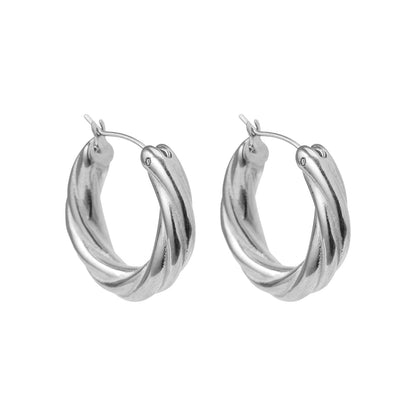 Twisted Hoops Earrings - DORATA Jewellery