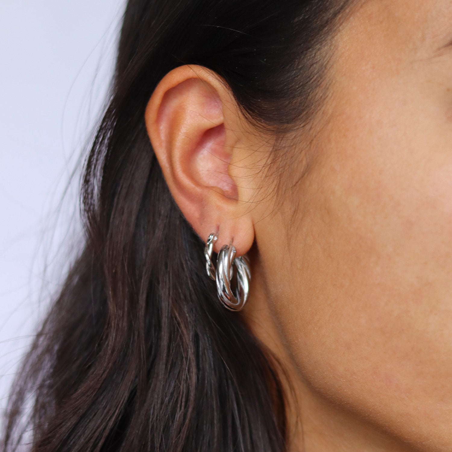 Twisted Hoops Earrings - DORATA Jewellery