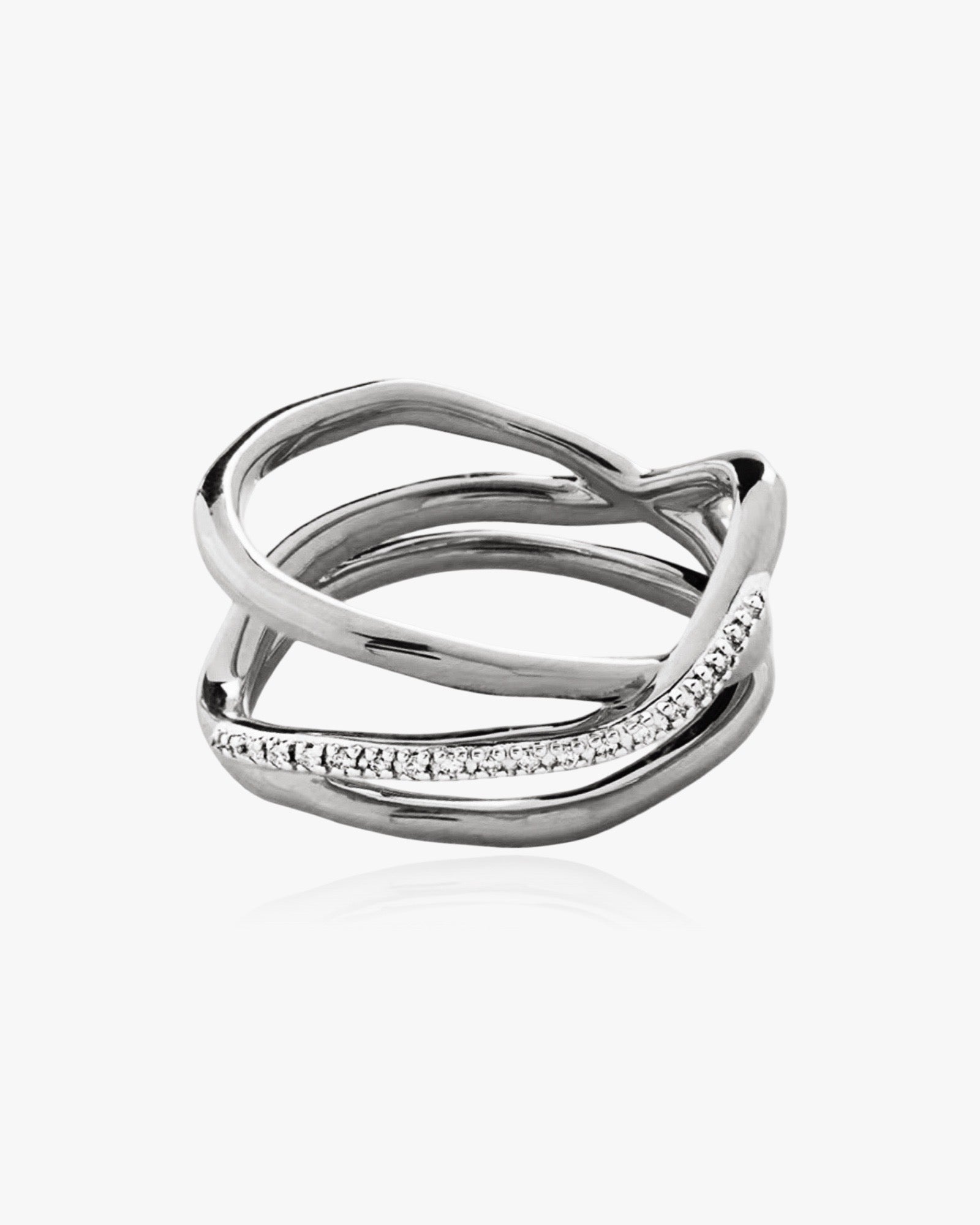 Twisted Ring Sterling Silver - DORATA Jewellery