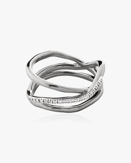Twisted Ring Sterling Silver - DORATA Jewellery