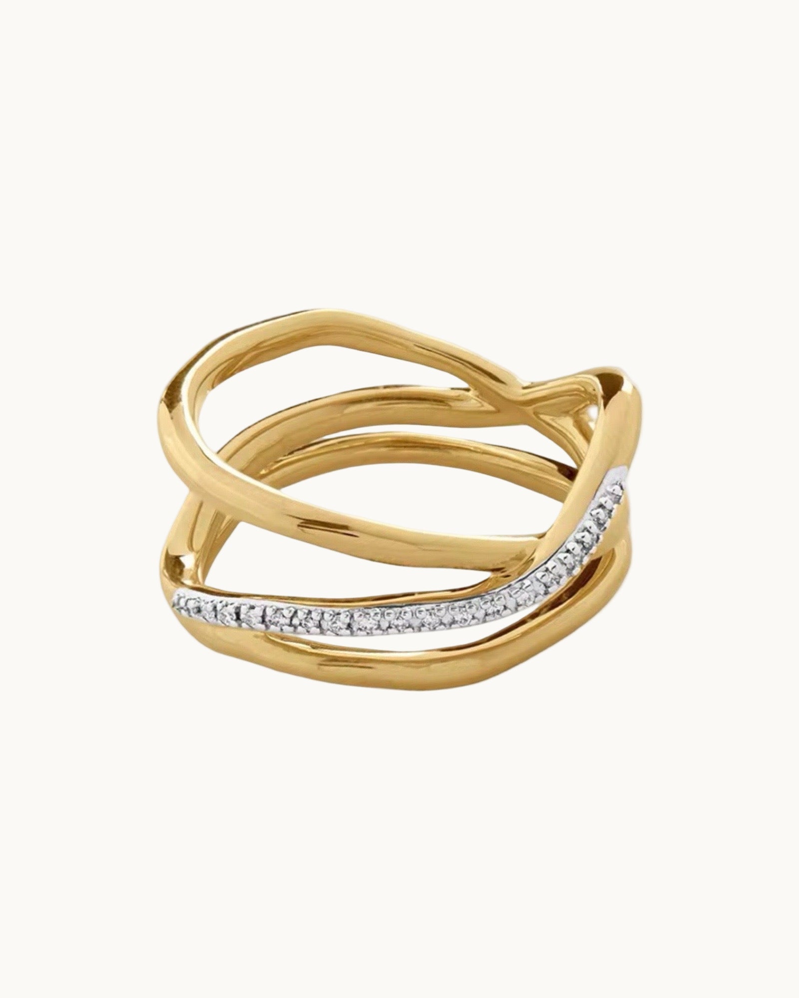 Twisted Ring Sterling Silver - DORATA Jewellery