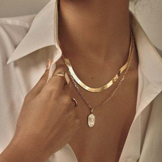 Wide Snake Chain - DORATA Jewellery